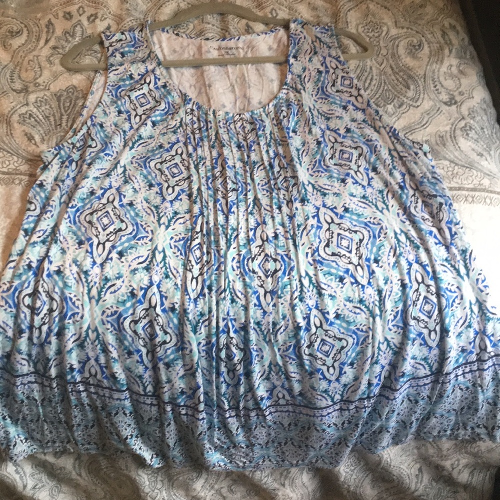 Blue tank top